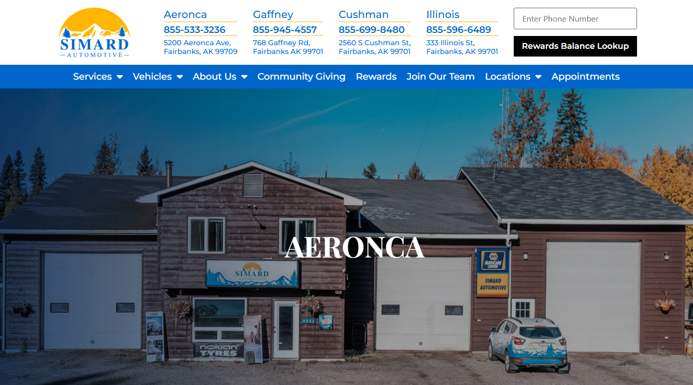 Website screenshot for 1st Choice Auto Repair LLC