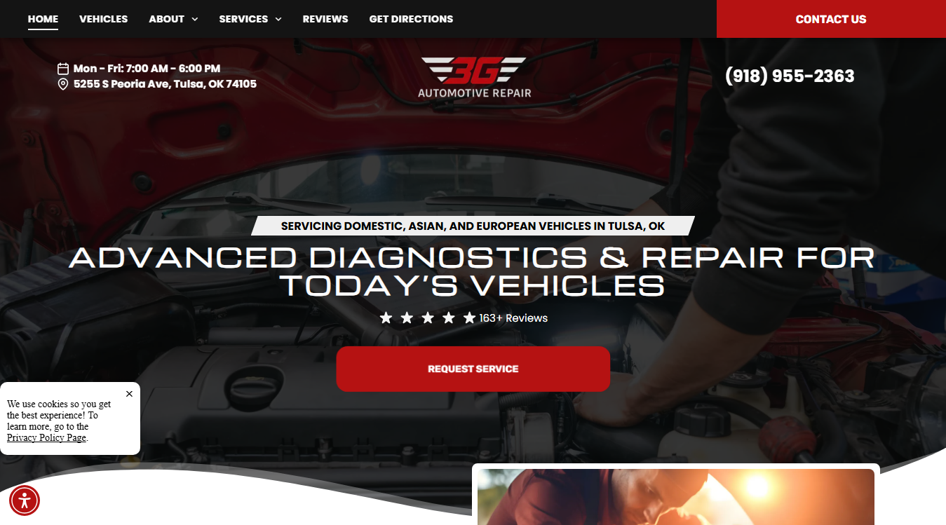 Screenshot of 3G Automotive Repair