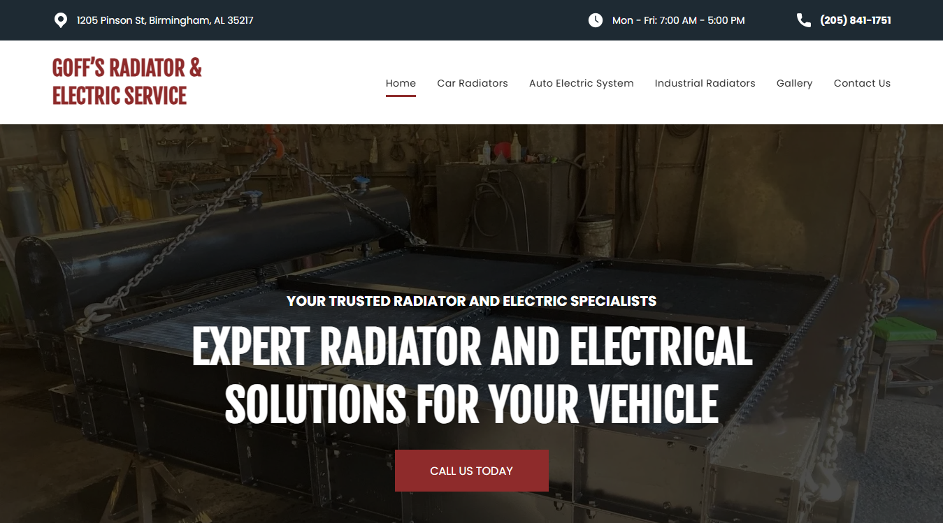 Website screenshot for ACM Automotive Electrical & Mechanical Repair