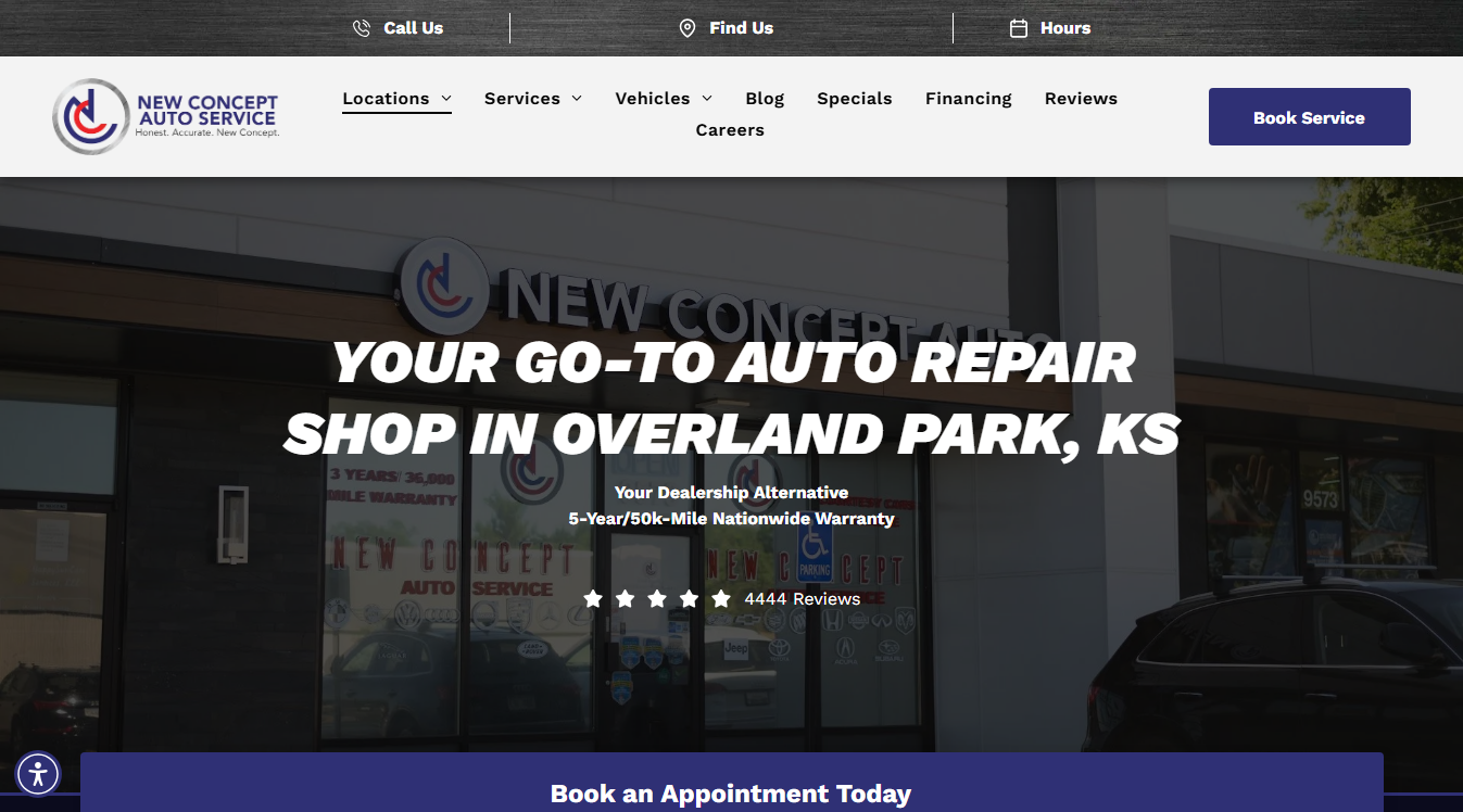 Website screenshot for Advanced Hybrid