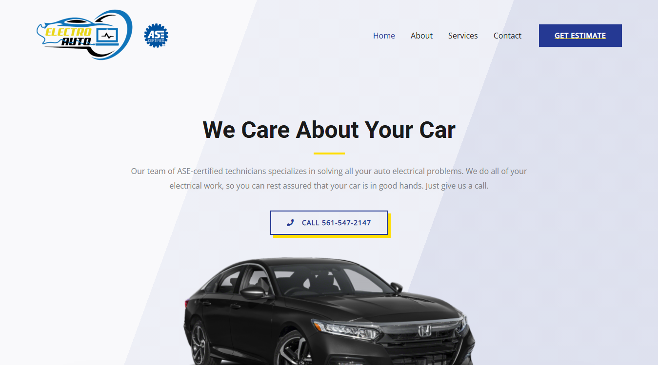 Website screenshot for AER Auto Repair LLC