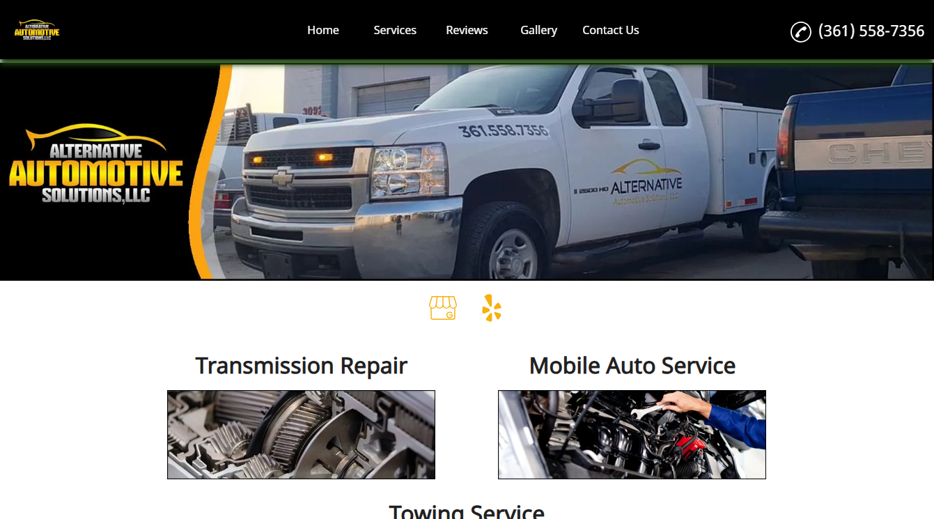 Screenshot of Alternative Automotive Solutions, LLC