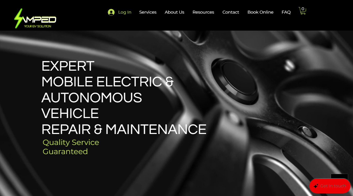 Screenshot of AMPED EV