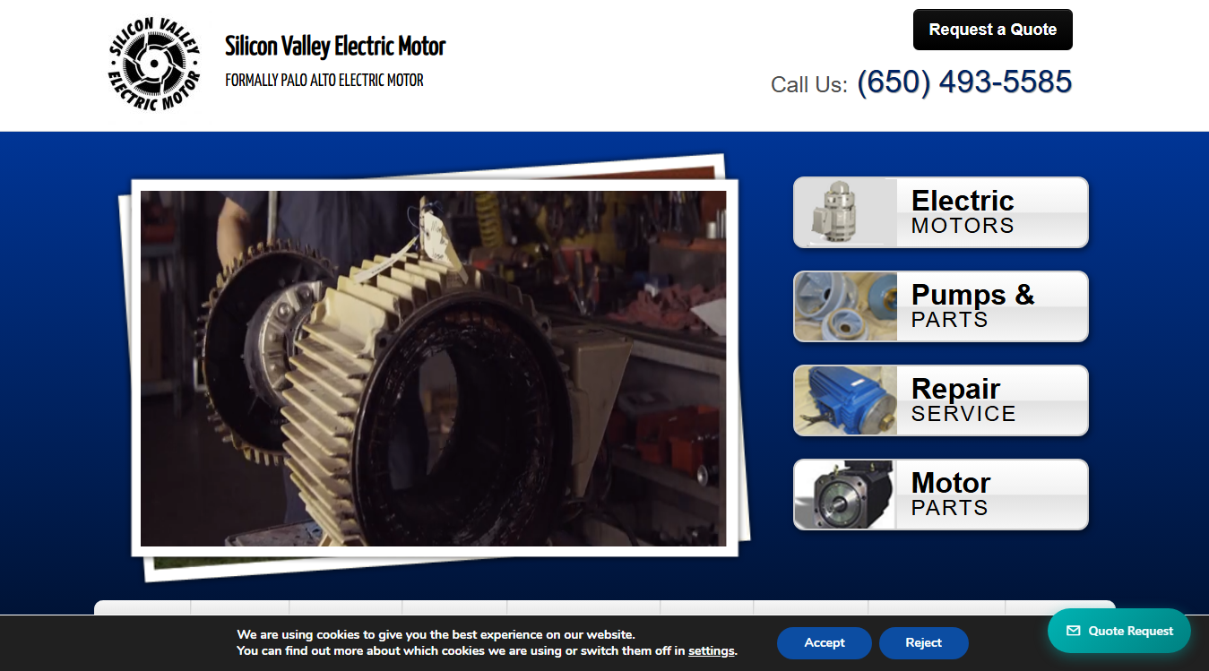 Website screenshot for Angelo's Foreign Car Services