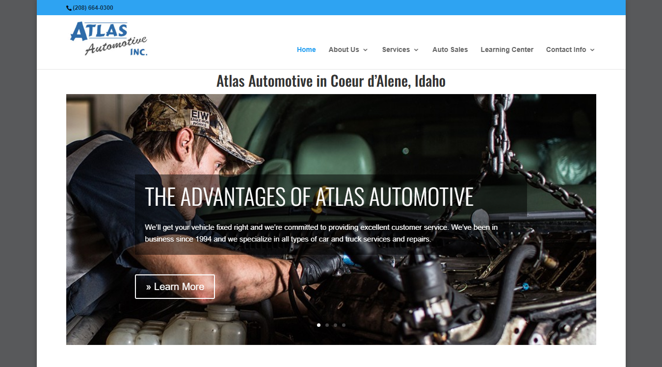 Screenshot of Atlas Automotive Inc.