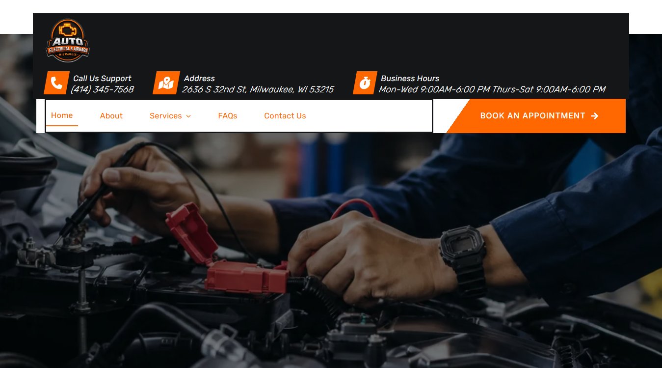 Screenshot of Auto Airbag & Electrical Specialist