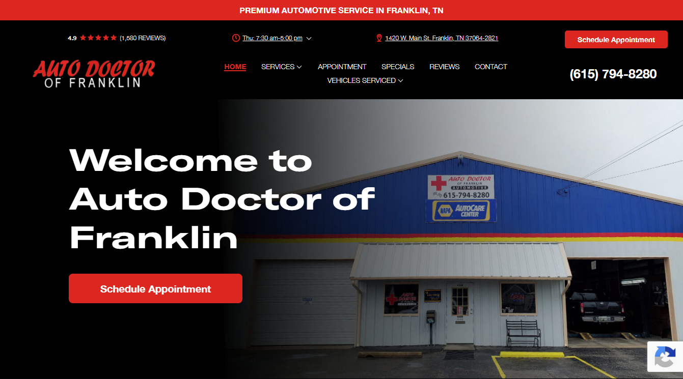 Screenshot of Auto Doctor of Franklin
