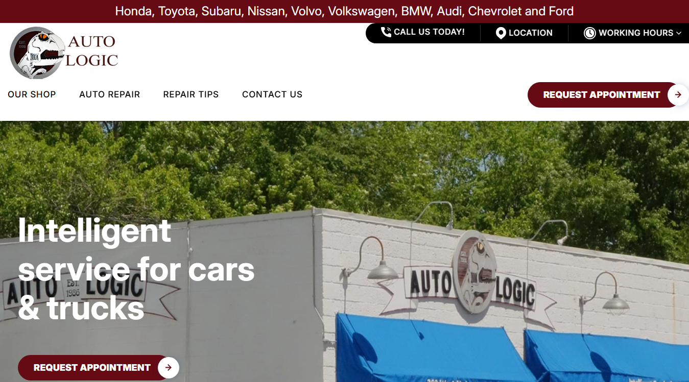 Website screenshot for Auto Logic