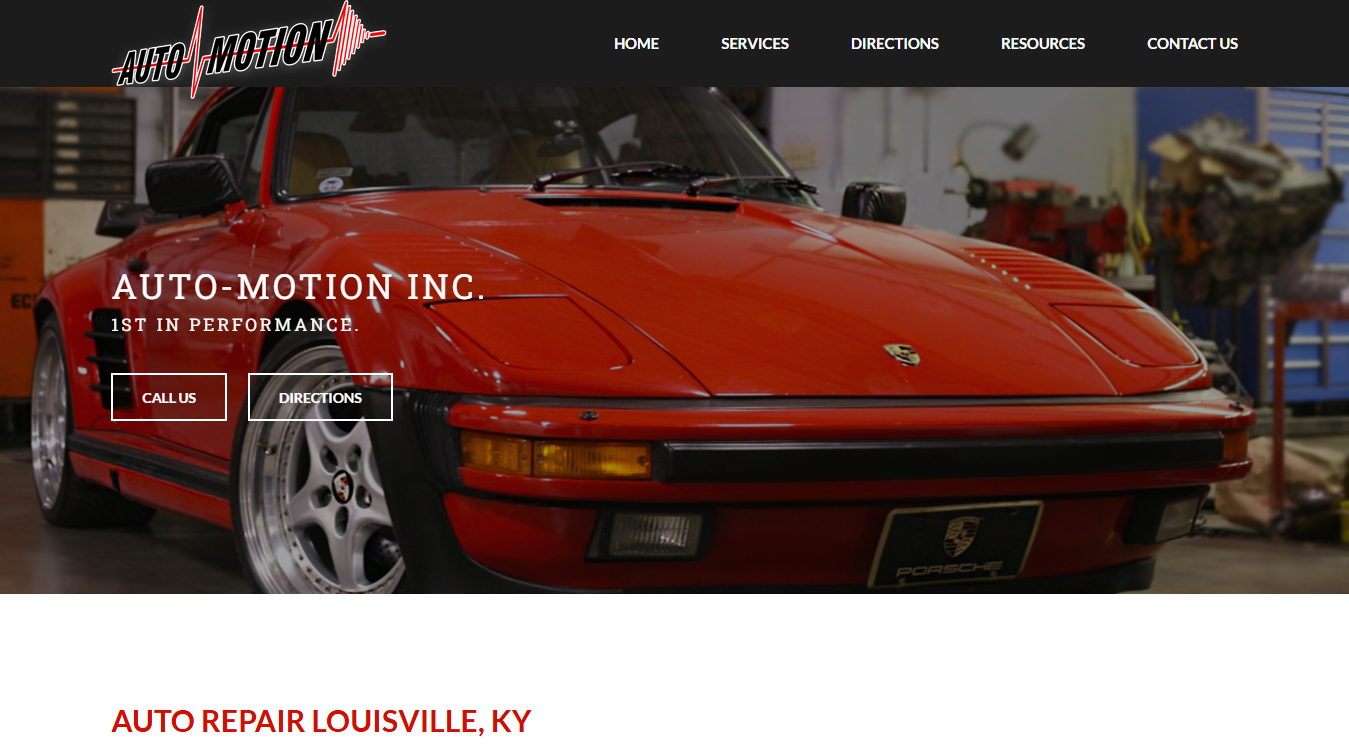 Website screenshot for Auto-Motion Inc