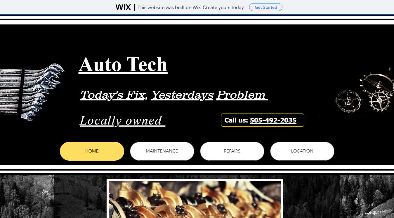Website screenshot for AUTO TECH INC