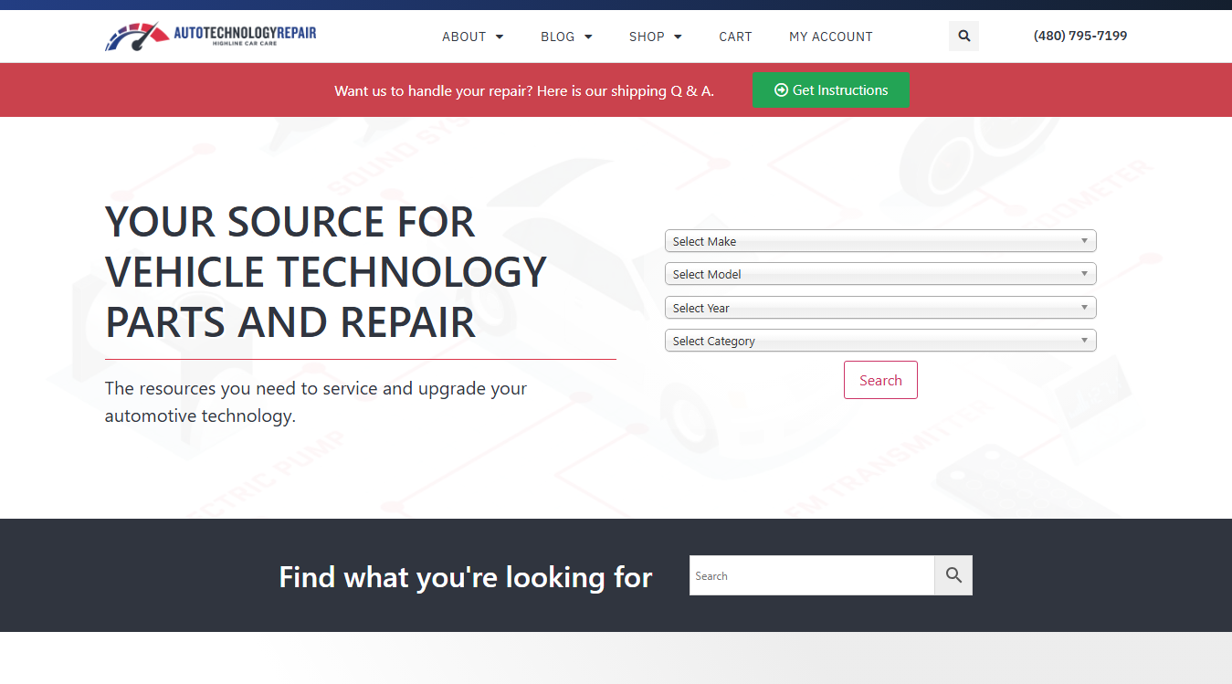 Screenshot of Auto Technology Repair