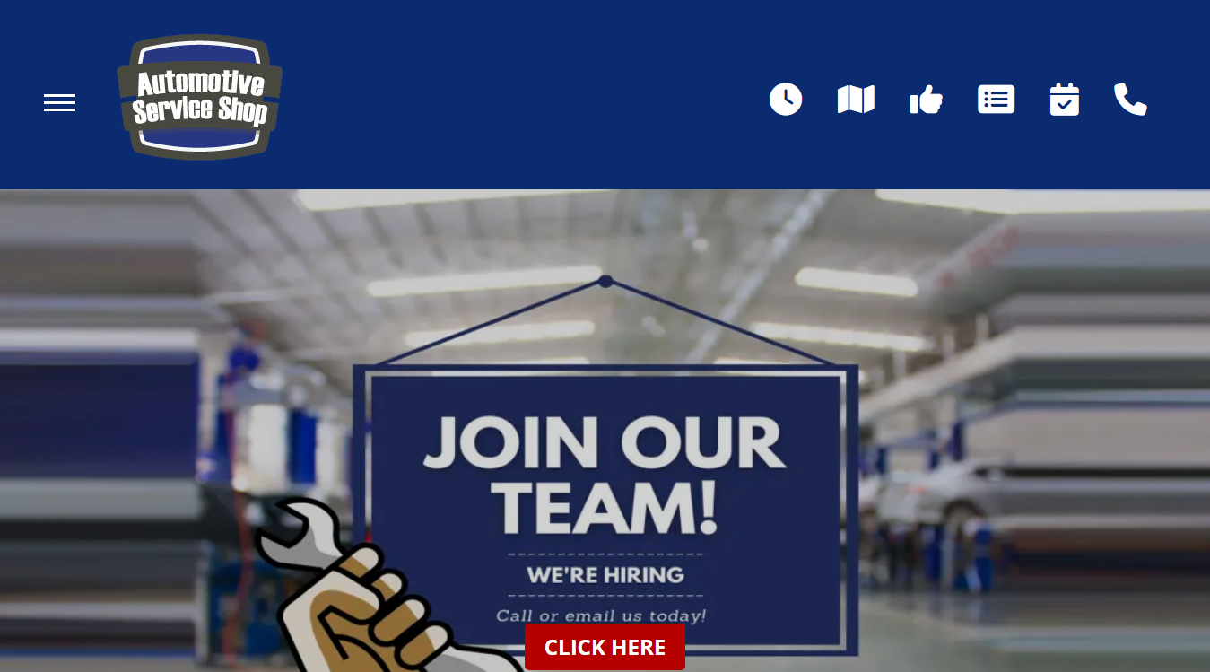 Website screenshot for Automotive Services of Akron Inc