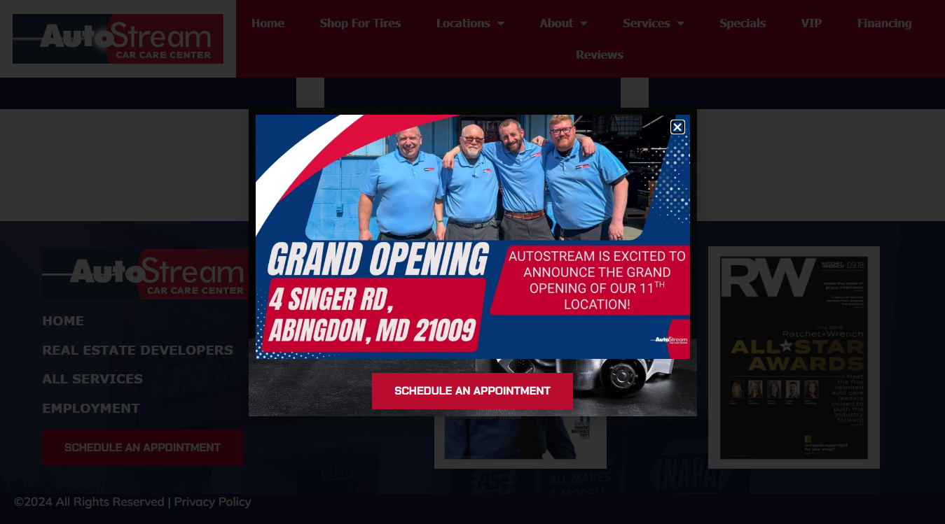 Screenshot of AutoStream Car Care Center