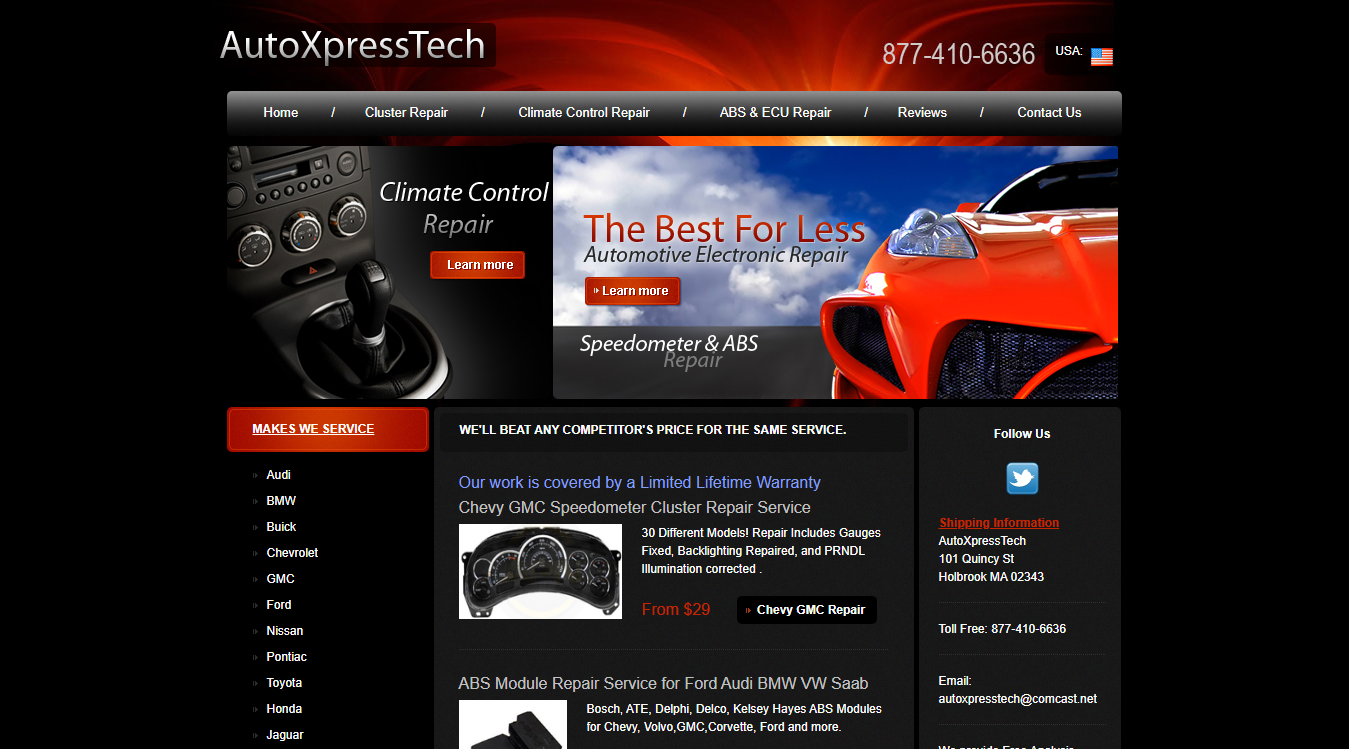 Screenshot of AutoXpressTech