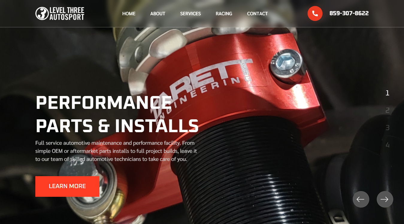 Website screenshot for Bay Auto Clinic Inc