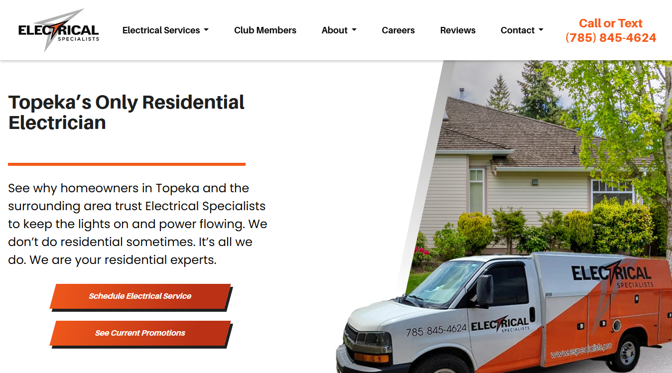 Website screenshot for Broadway Automotive
