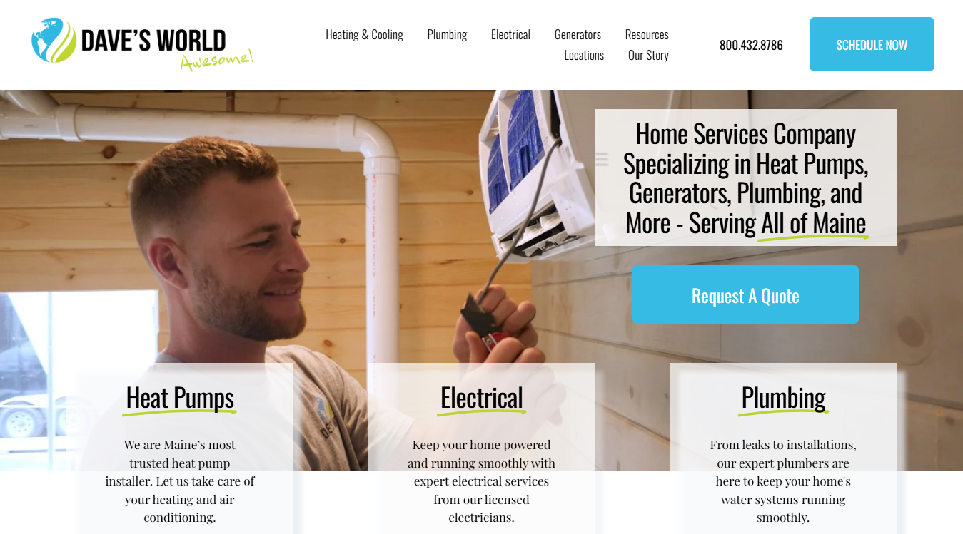 Website screenshot for C V Joints & Auto Repair