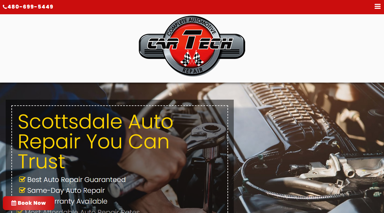 Website screenshot for Car Tech LLC