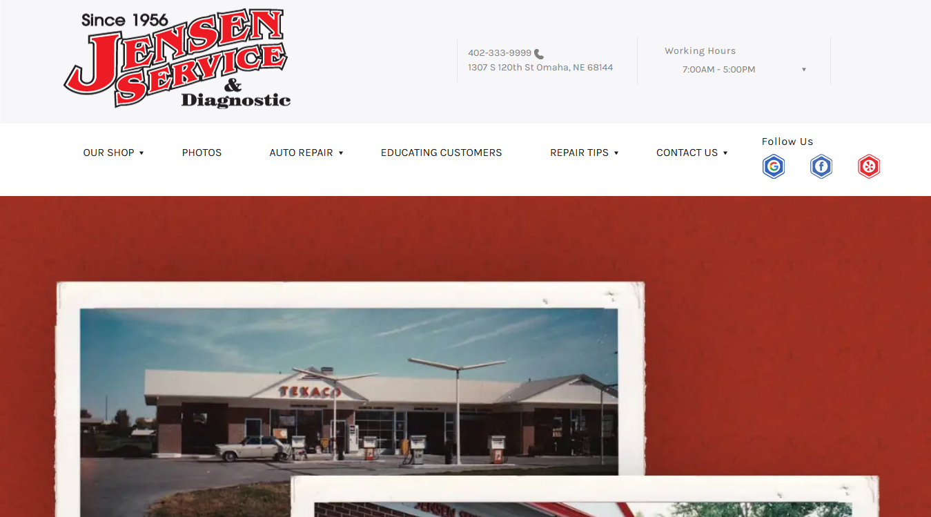 Website screenshot for CARLTRONIC AUTO REPAIR LLC
