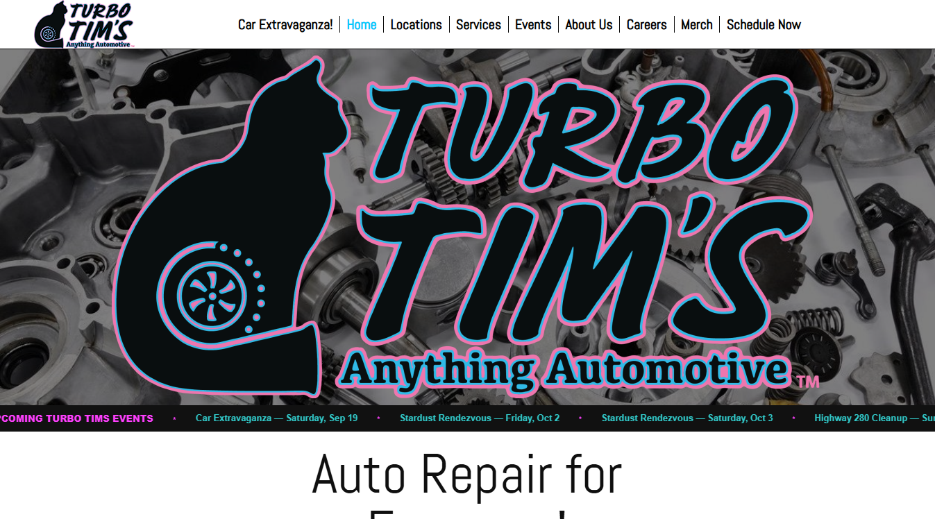 Website screenshot for CES Auto Repair