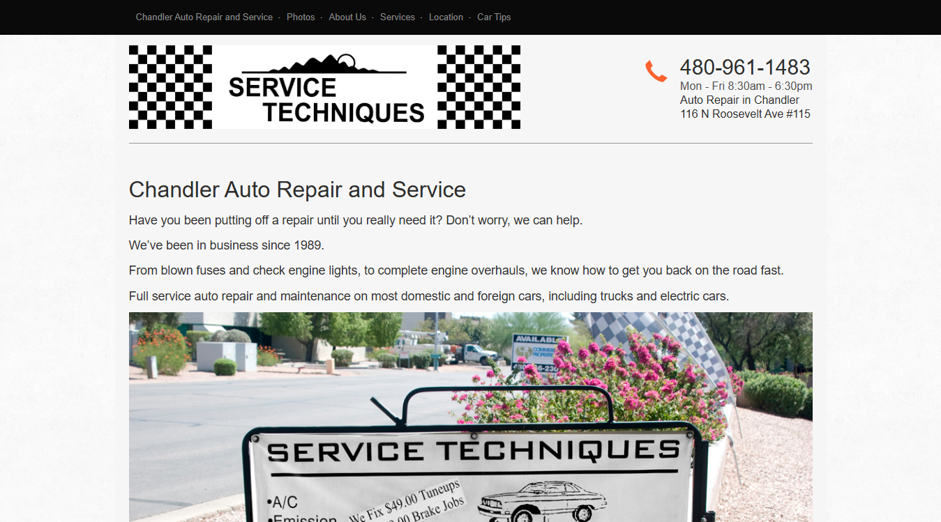 Website screenshot for Clear Path Electrician