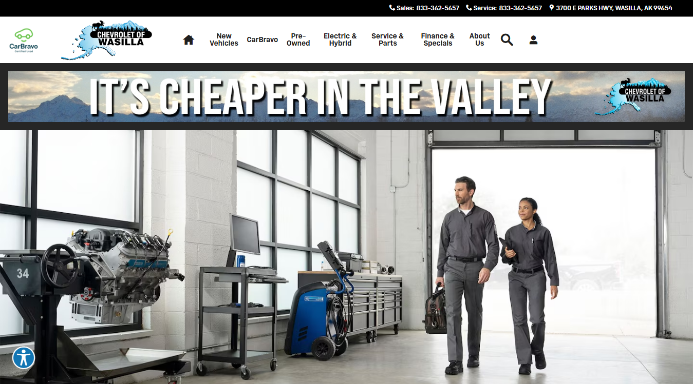 Website screenshot for Conway Automotive, Inc.