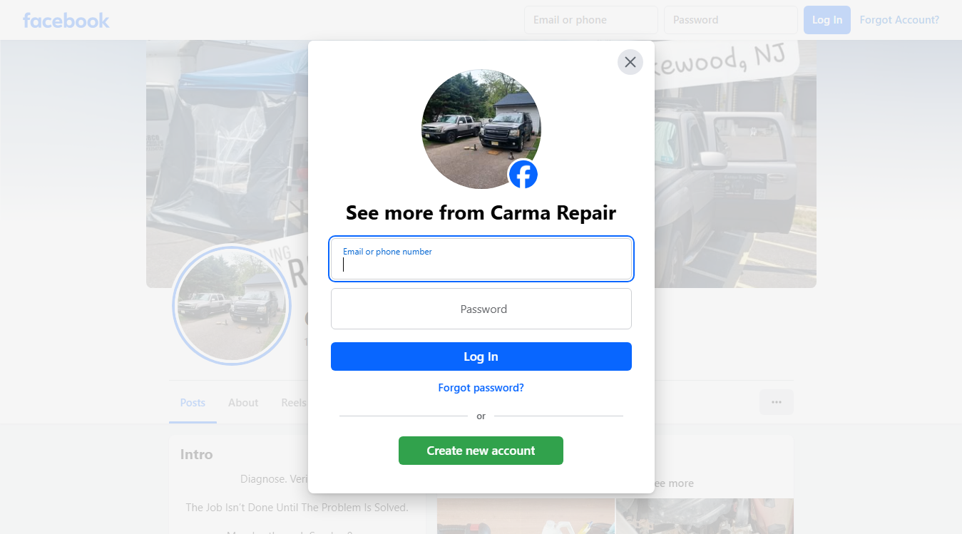 Screenshot of Davis Mobile Rv Repair