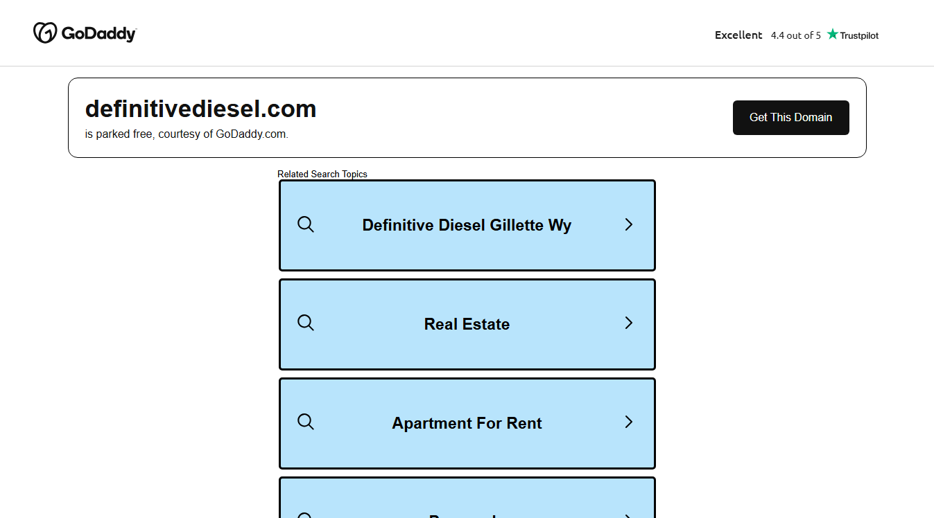 Website screenshot for Definitive Diesel and Auto Repair LLC