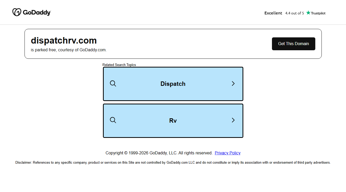 Screenshot of Dispatch RV Mobile Repair
