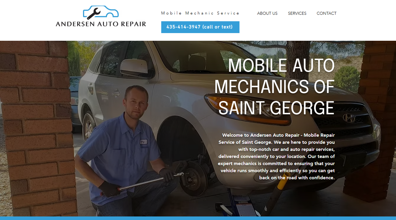 Website screenshot for DK Automotive