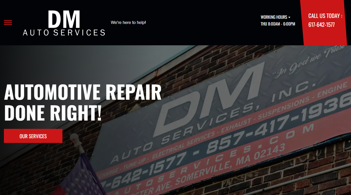 Screenshot of DM Auto Services, Inc.