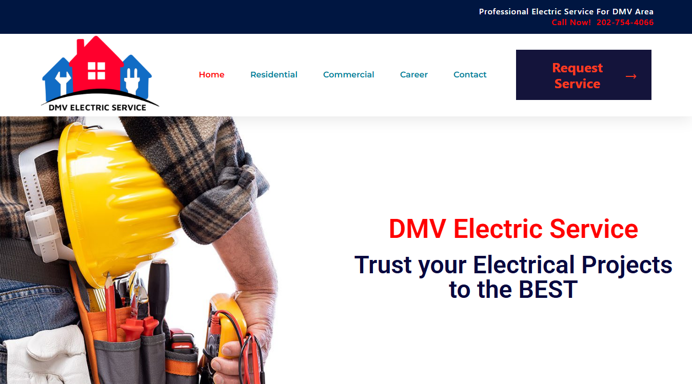 Screenshot of DMV ELECTRIC SERVICE ARLINGTON