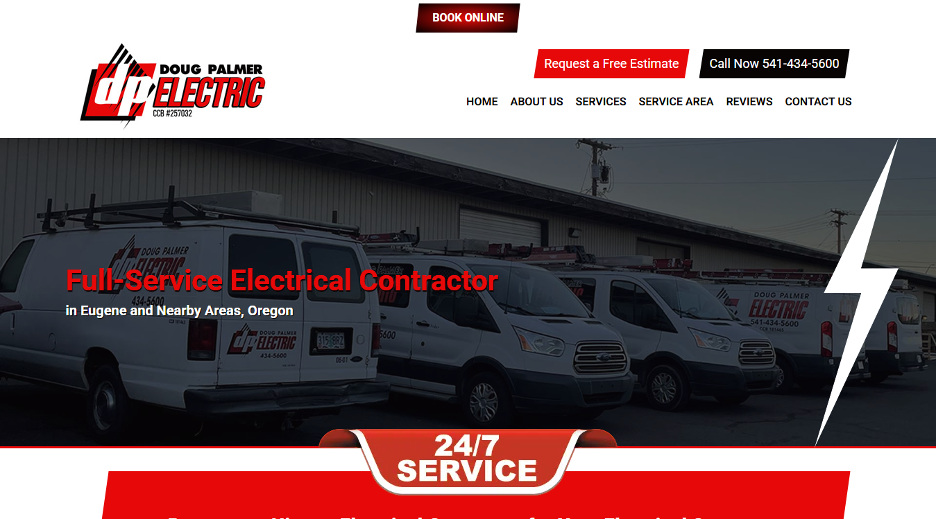Screenshot of Doug Palmer Electric