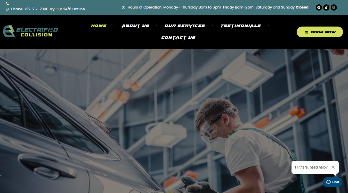 Website screenshot for DSG Automotive Repair Diagnostic Services LLC