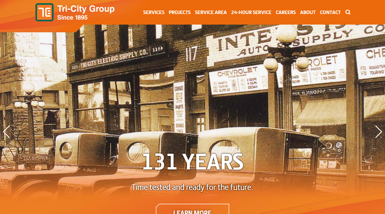 Website screenshot for E'S Garage
