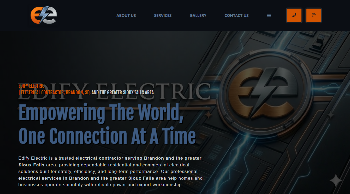 Screenshot of Edify Electric