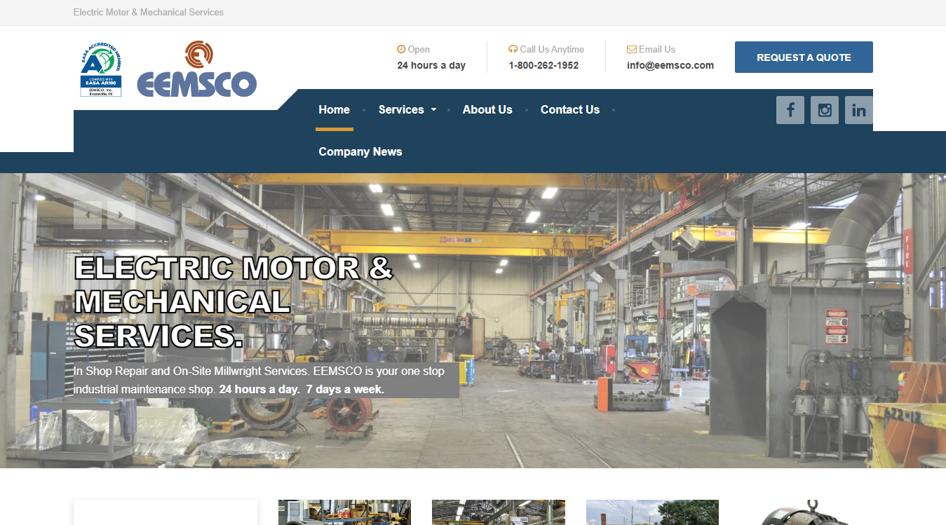 Screenshot of EEMSCO Inc