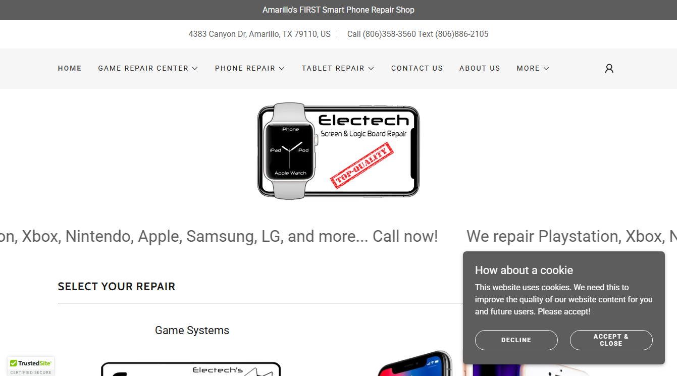 Screenshot of ELECTECH