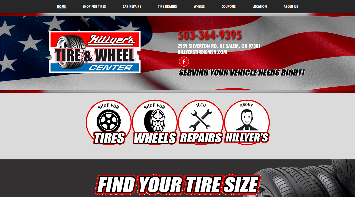 Website screenshot for Electric Motor & Repair Inc