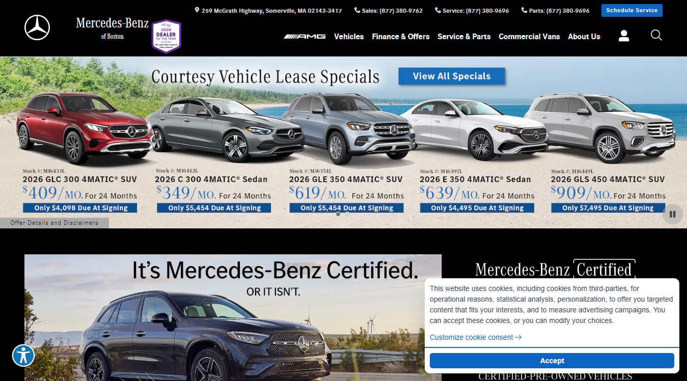Website screenshot for Electric Vehicle Charging Station