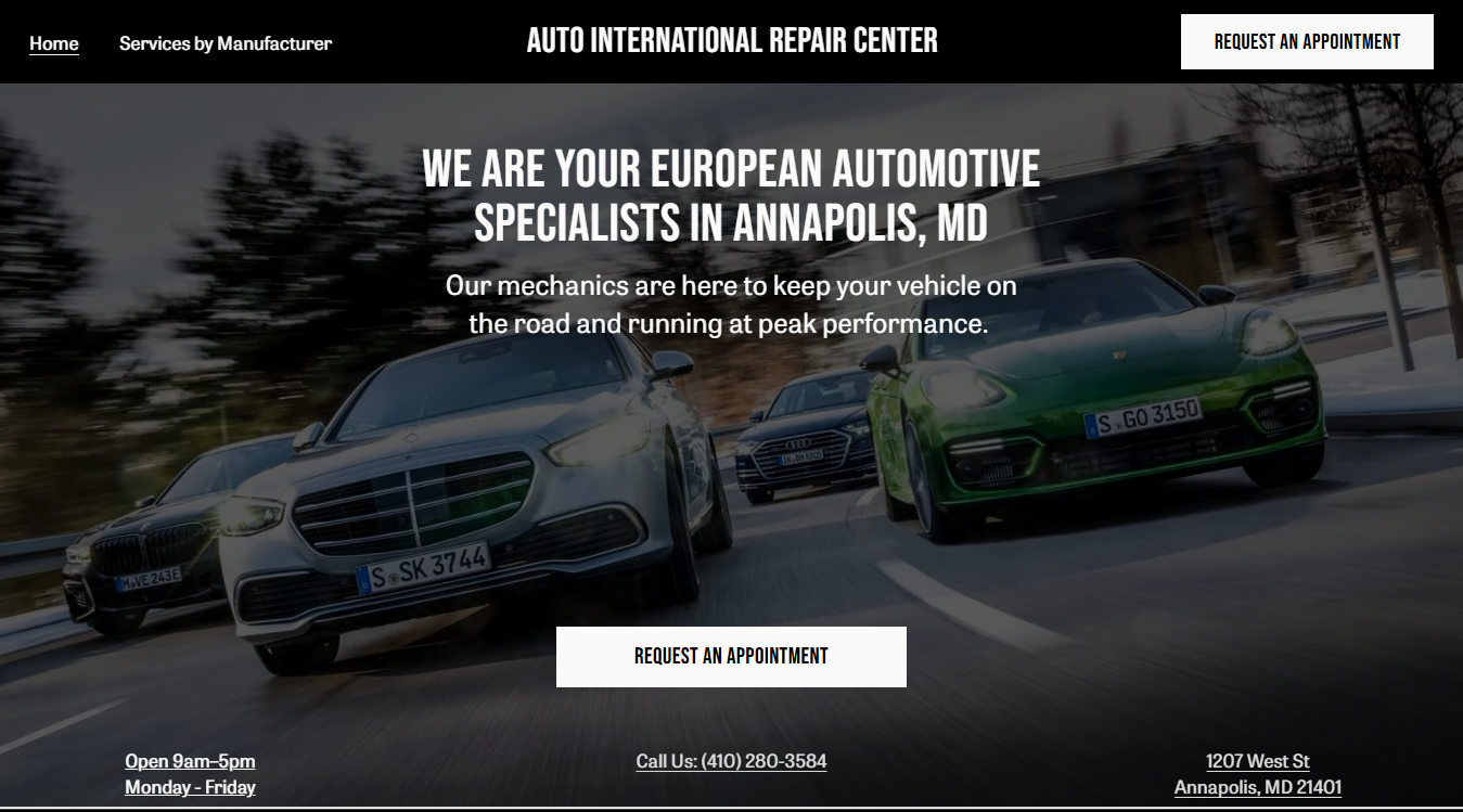 Website screenshot for Electric Vehicle Charging Station