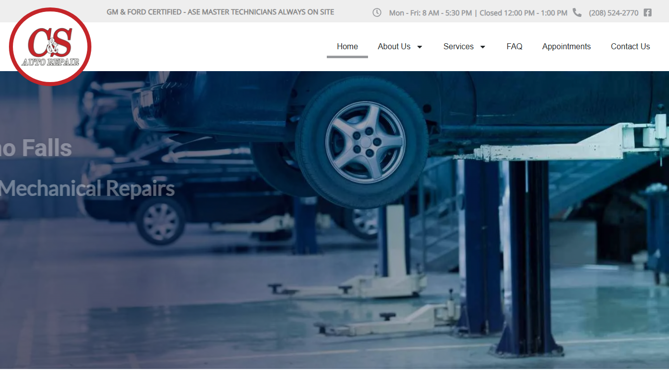 Website screenshot for Electric Vehicle Charging Station