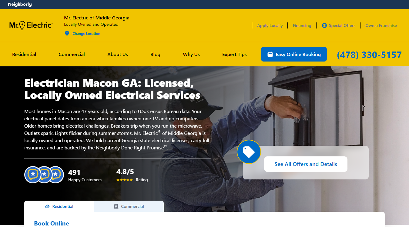 Website screenshot for Electric Vehicles Inc