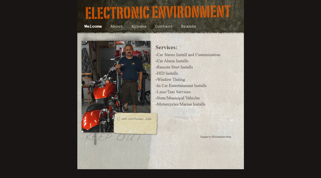 Screenshot of Electronic Environment