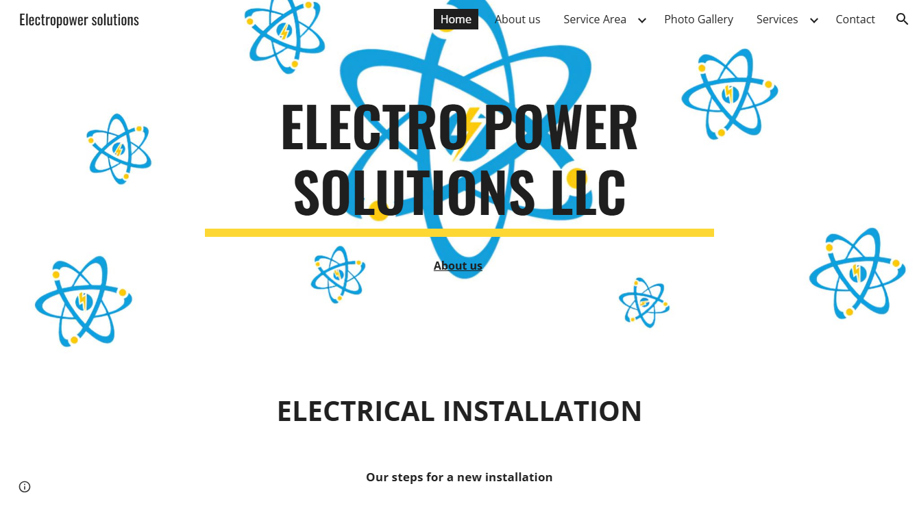 Screenshot of ElectroPower Solutions