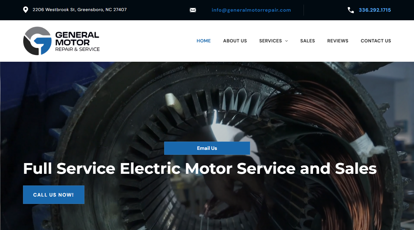 Website screenshot for Electrotech