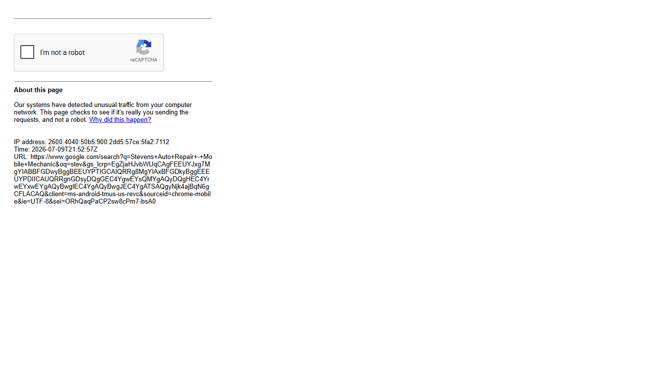 Website screenshot for Elite Auto Repair