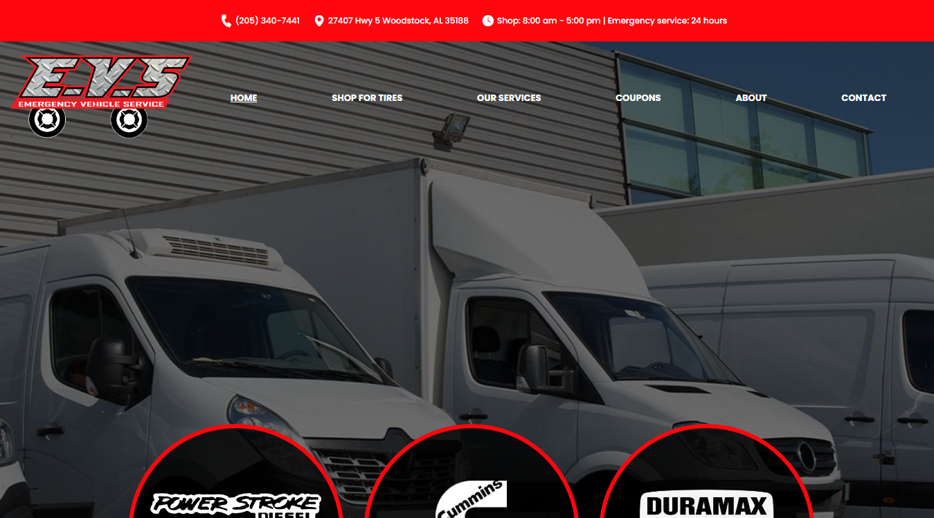 Screenshot of Emergency Vehicle Service