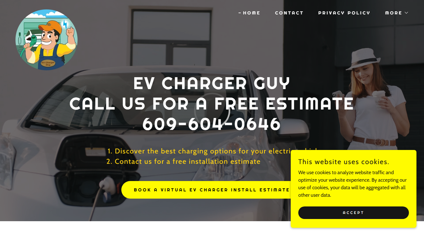 Screenshot of EV Charger Guy