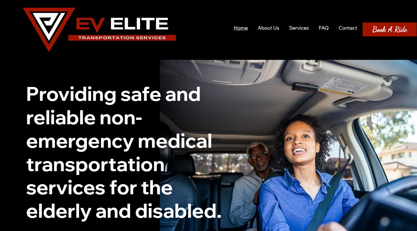 Website screenshot for EV ELITE VEHICLES
